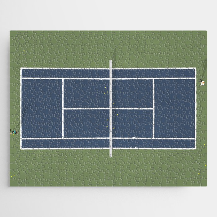 Tennis Court | Aerial Illustration Jigsaw Puzzle