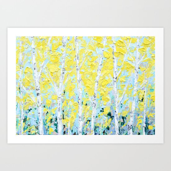 New England Paper Birch Art Print