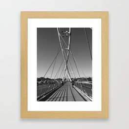 Tempe Town Lake Foot Bridge Framed Art Print