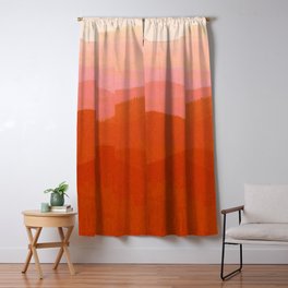 Coral Color Blackout Curtains Society6