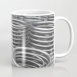 Pile of metal springs and coils Coffee Mug