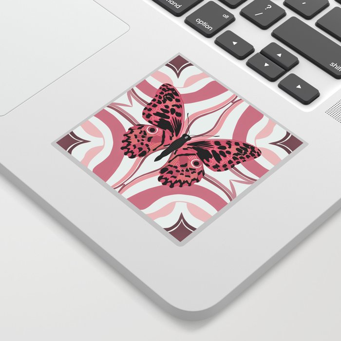 Butterfly - pink Sticker