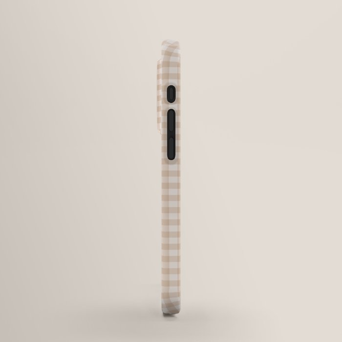 Gingham Plaid Pattern - Warm Neutral Tan