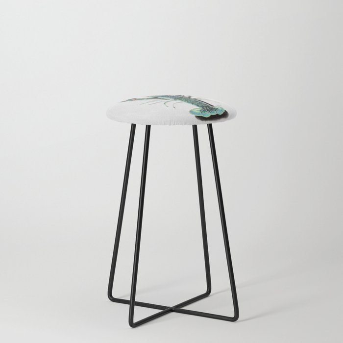Red Clawed Crayfish Counter Stool