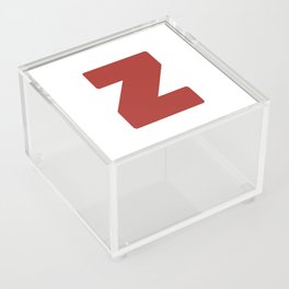 Z (Maroon & White Letter) Acrylic Box