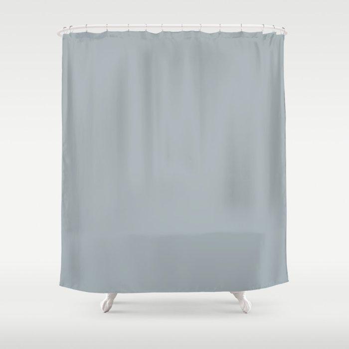 Light Pastel Blue Solid Color Pairs with Sherwin Williams Haven 2020 Forecast Colors Stardew SW9138 Shower Curtain