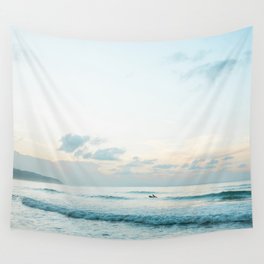 Once your board hits the ocean | Surf travel photography print | Central America Wall Tapestry