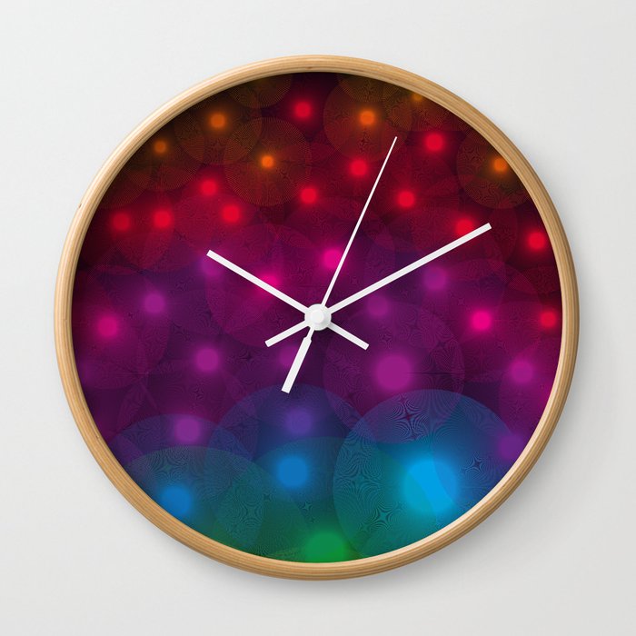 SF Dandelion Rainbow Wall Clock