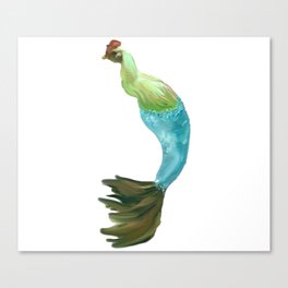 Chicken Mermaid Canvas Print