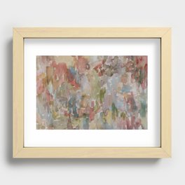 happy strokes Recessed Framed Print