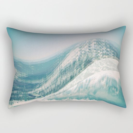 Blue mountains Rectangular Pillow