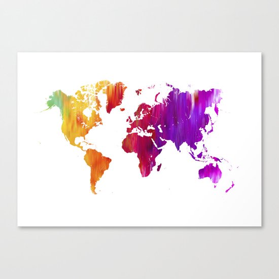 World filled with COLOR ! Canvas Print