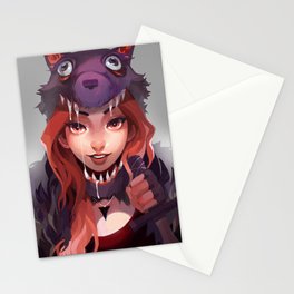 Wolf Girl Stationery Cards