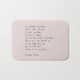 I'm selfish Bath Mat | Quotes, Typography, Graphicdesign, English, Philosophy, Inspirational, Awesome, Funny, Movie, Girl 
