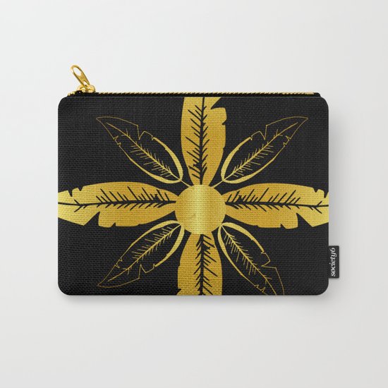 Golden Flower Carry-All Pouch