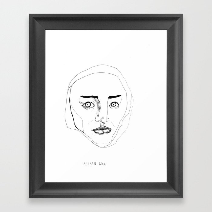 Afghan Girl Framed Art Print