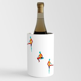 Modern minimal human art print Wine Chiller