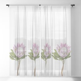 Beautiful Lotus Sheer Curtain