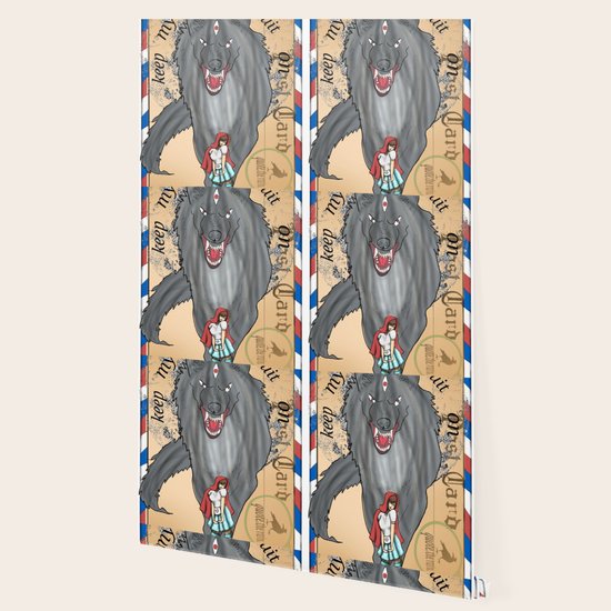 Little Red Riding Hood Pinup Girl Wallpaper By Ravybird Society6