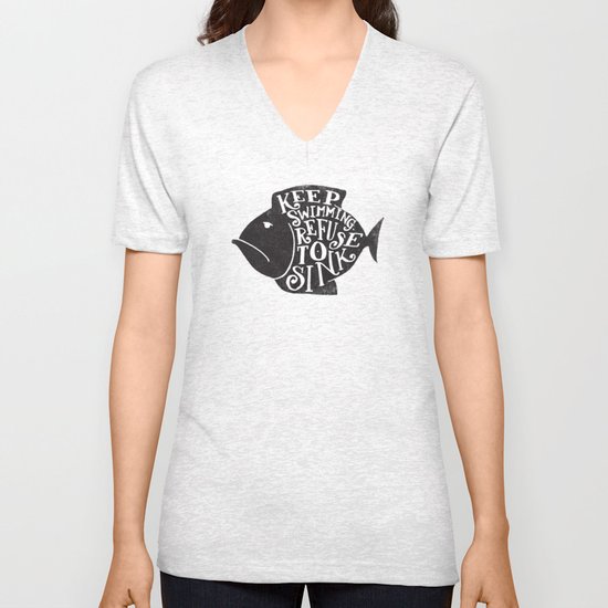 REFUSE TO SINK Unisex V-Neck
