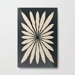 Star Leaf: Noir Metal Print | Retro, Leaf, Plants, Plant, Cutouts, Boho, Star, Mid Century, Black, Matisse 