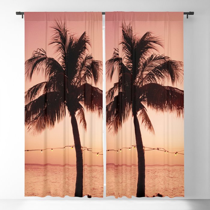 Vivid Palm Tree Dream #4 #tropical #wall #decor #art #society6 Blackout Curtain