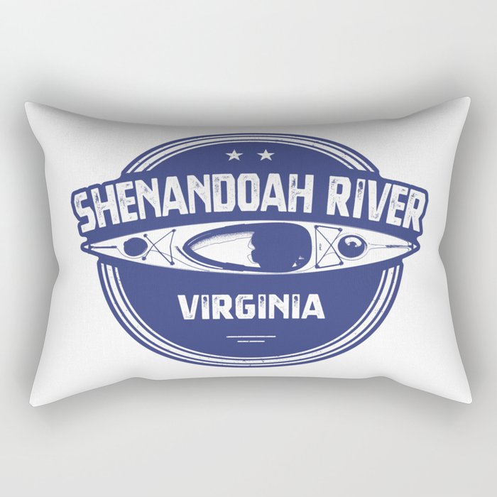 Shenandoah River Virginia Kayaking Rectangular Pillow