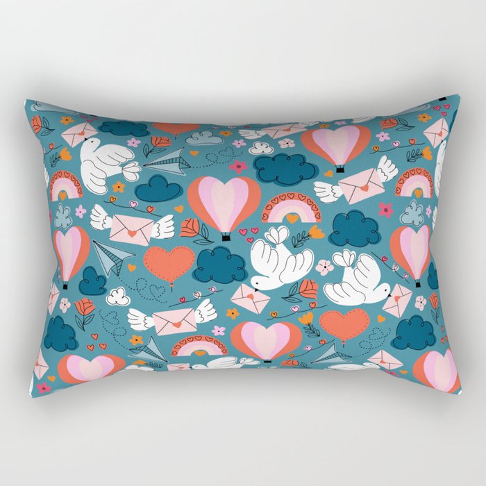 Love Birds Rectangular Pillow