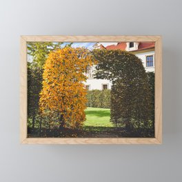 Autumn at Wallenstein Garden, Prague Framed Mini Art Print