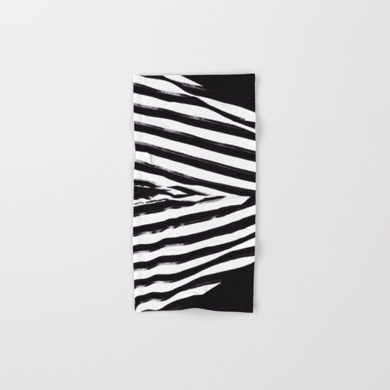 Black & White Stripes Hand & Bath Towel