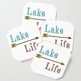 Lake Life - Summer Camp Camping Holiday Vacation Gift Coaster