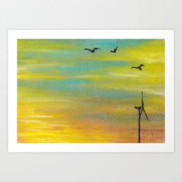 Birds Flying Art Prints For Any Decor Style Society6