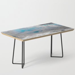 Wave Blue Sea Modern Art Collection Coffee Table