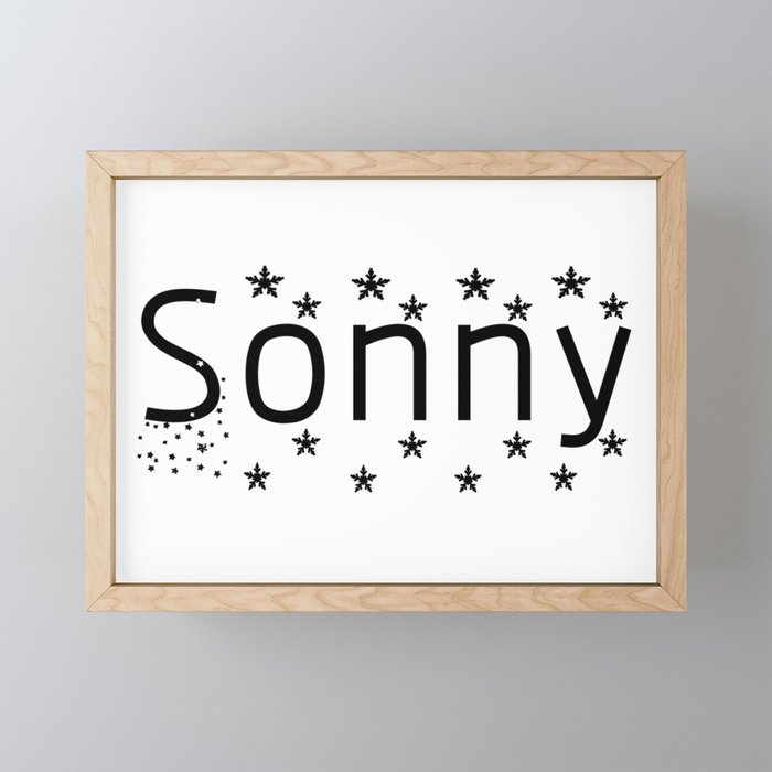 Sonny Framed Mini Art Print