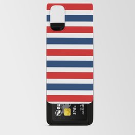 Red, Blue And White Stripes Modern Collection Android Card Case