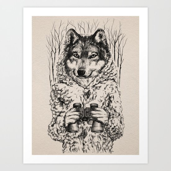 A Wolf in Sheep's Clothing Art Print