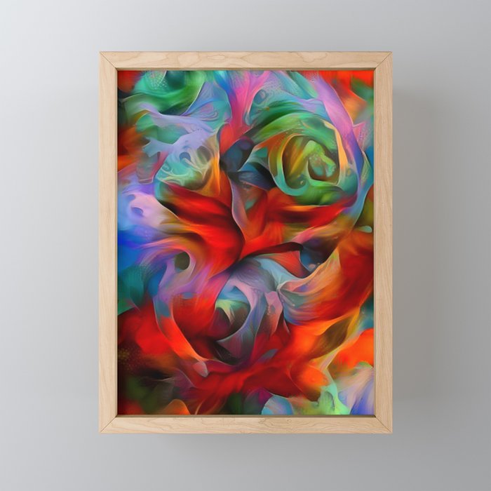 Rose Color Blend Framed Mini Art Print