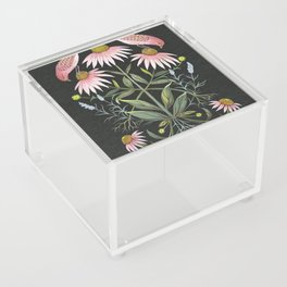 Echinacea and Finches Acrylic Box