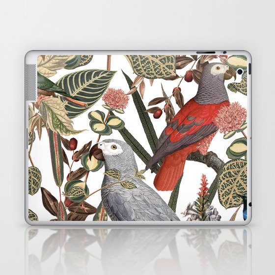 Parrot, Vintage Tropical Birds Laptop & iPad Skin