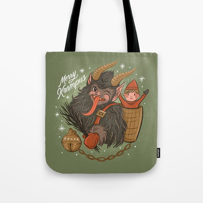 Merry Krampus Tote Bag