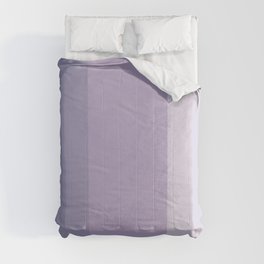 Pastel lavender purple solid color stripes pattern Comforter