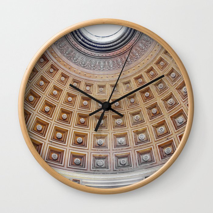 Italy Photography - Beautiful Roof With Shining Daylight Wall Clock