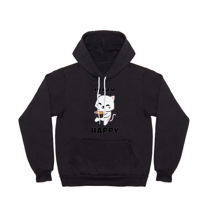 Miso Happy - Cute Anime Cat Kawaii Pun Hoody