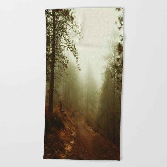 Autumn in Ponderosa Pines Forest Beach Towel