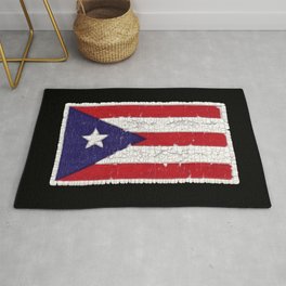 Puerto Rican flag on cloth Area & Throw Rug