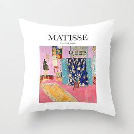 Matisse - The Pink Studio Throw Pillow