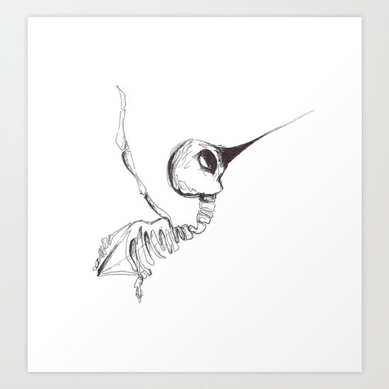 The Humming bird Art Print