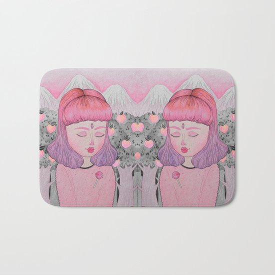 Peach Bath Mat