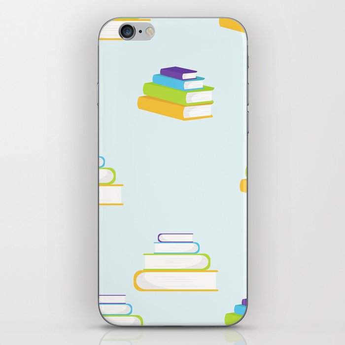 Books Vector Flat Style Pattern iPhone Skin