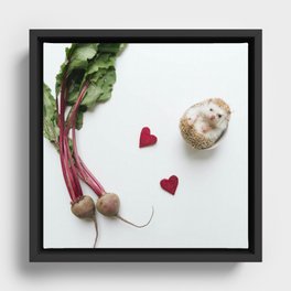 My heart beets for you Framed Canvas